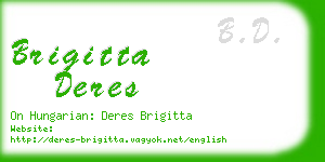 brigitta deres business card